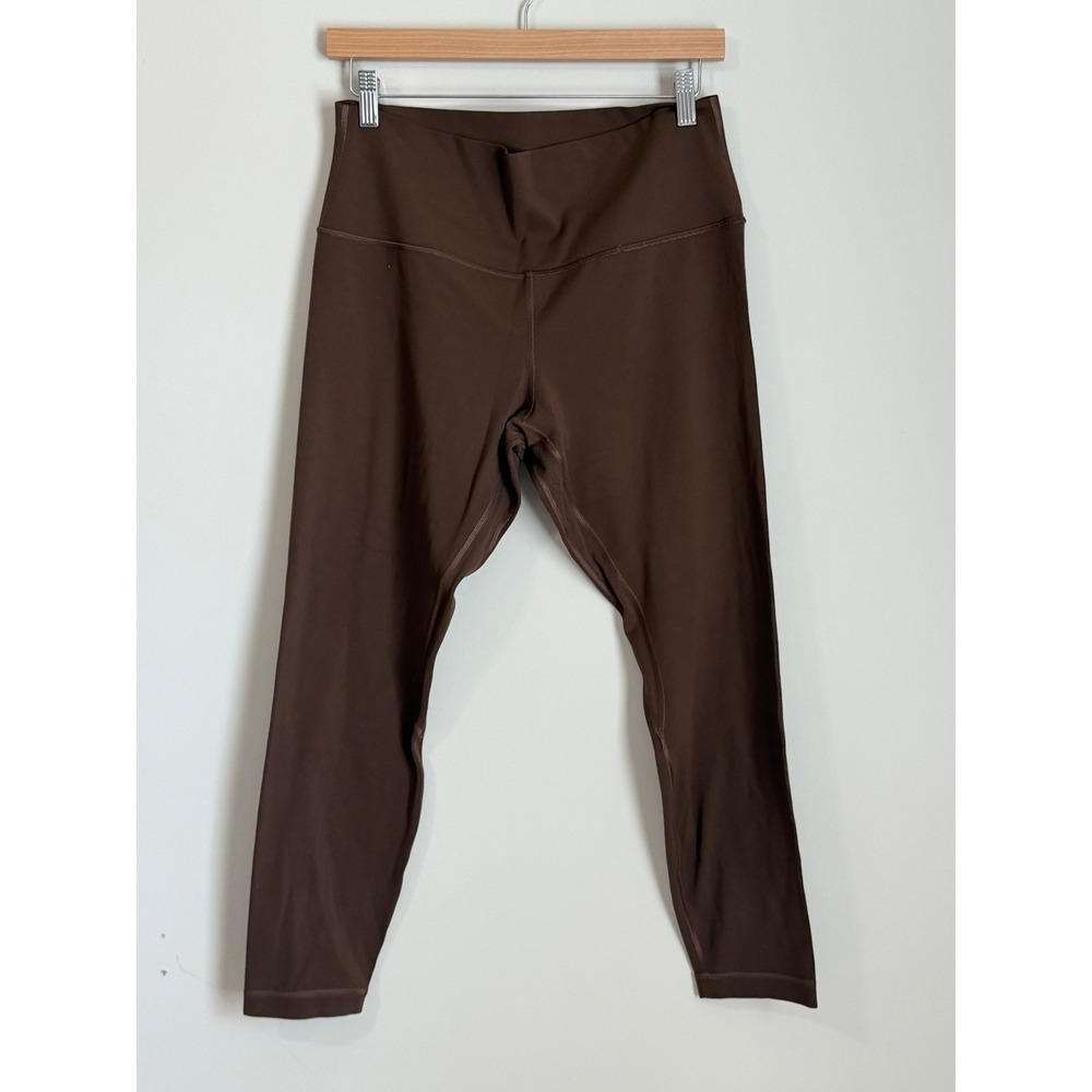 Lululemon Align High-Rise Pant Women Size 12 Java Brown Nulu 25" Leggings - Picture 2 of 8